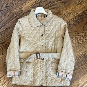 Burberry - Beige Quilted, Belted Jacket